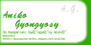 aniko gyongyosy business card